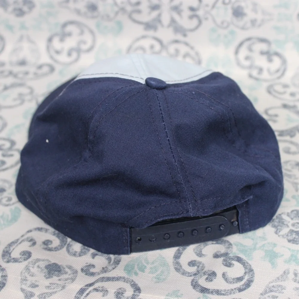 Kids Bear Twill Baseball Cap Blue Light Blue Adjustable Snapback M L - Picture 2 of 4